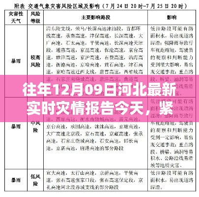 往年12月09日河北实时灾情报告更新,紧急关注今日灾况