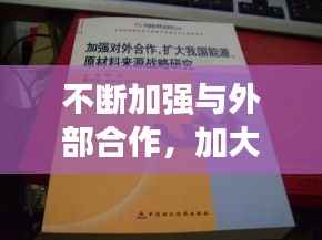不断加强与外部合作,加大对外合作