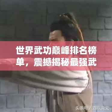 世界武功巅峰排名榜单,震撼揭秘最强武功秘籍!