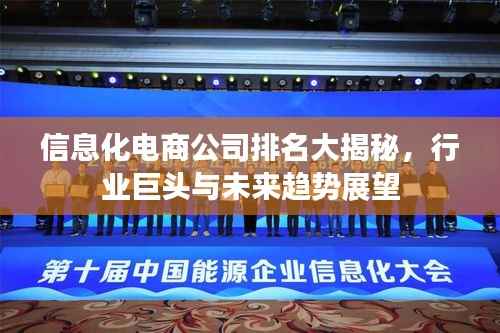 信息化电商公司排名大揭秘,行业巨头与未来趋势展望